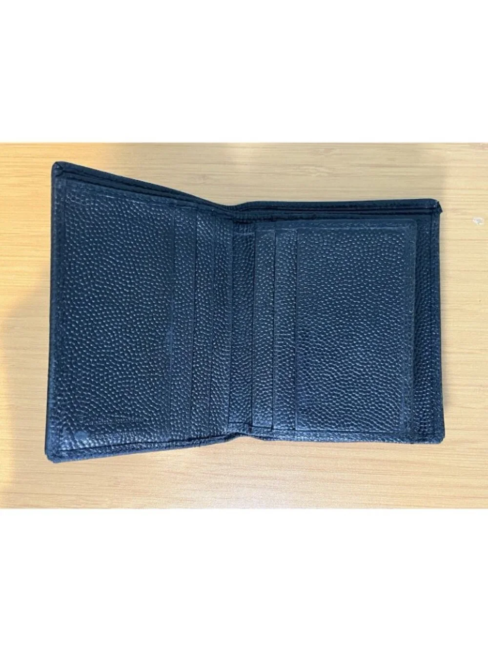 Salvatore Ferragamo Black Men's Bifold Wallet Logo Folding Credit Card ID